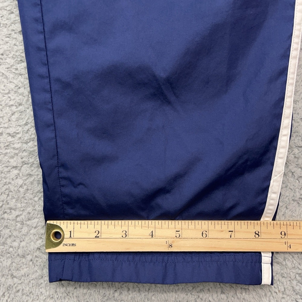 Adidas Track Pants Mens XL Vintage Y2K Baggy Streetwear Mesh Lined Blue Zip Legs - Picture 5 of 12